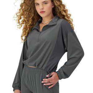 Large Champion grey lightweight athleisure jacket